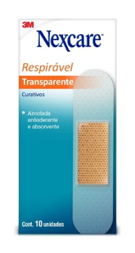 Curativo Transparente 3M Nexcare com 10 unidades