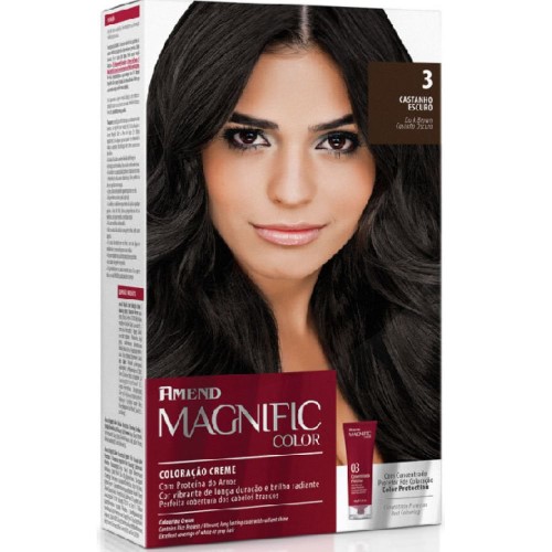 Coloração Creme Amend Magnific Color 3.0 Castanho com 1 Unidade