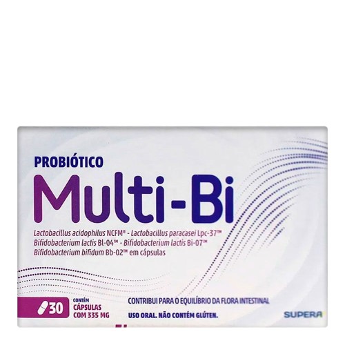 Probiótico Multi-Bi com 30 Cápsulas