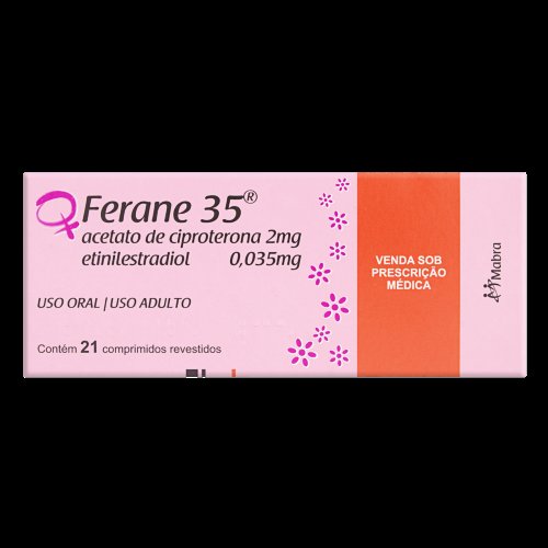 Ferane 35 Acetato de Ciproterona 2mg + Etinilestradiol 0,035mg 21 drágeas