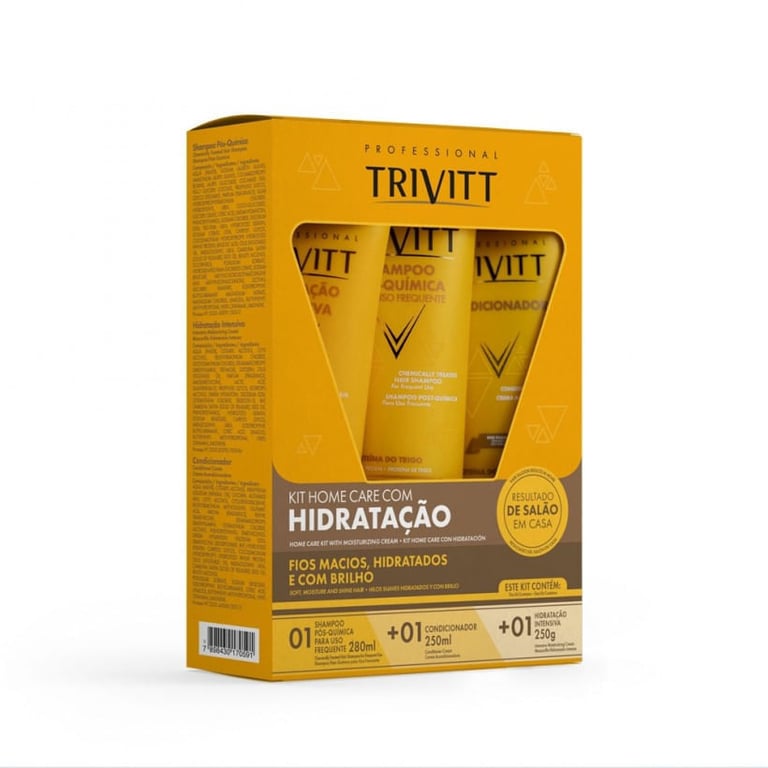 Trivitt Home Care Com Hidratação Kit – Shampoo + Condicionador + Máscara