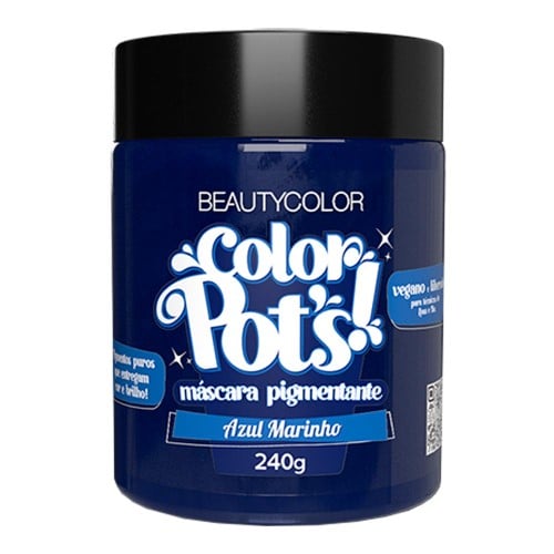 Máscara Pigmentante Beauty Color Pots Azul Marinho 240g