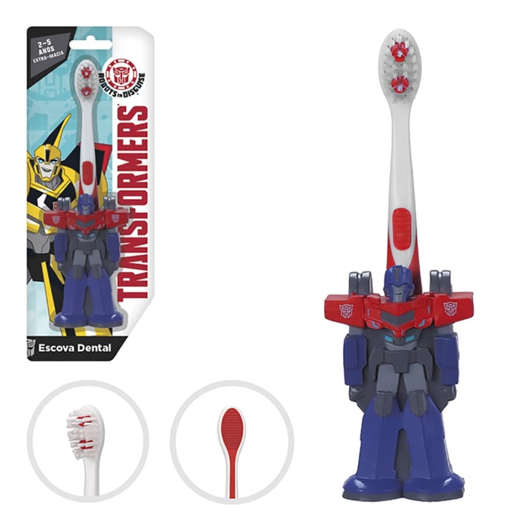 Escova dental Optimus Prime Infantil 3D