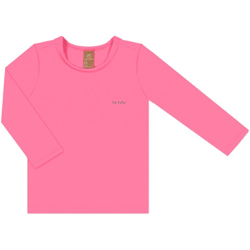 Camiseta Surfista c/ proteção UV FPS +50 Rosa - Up Baby