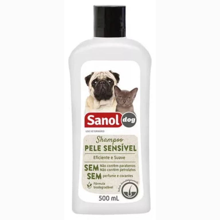 Shampoo Veterinário Sanol Dog Pele Sensível 500ml