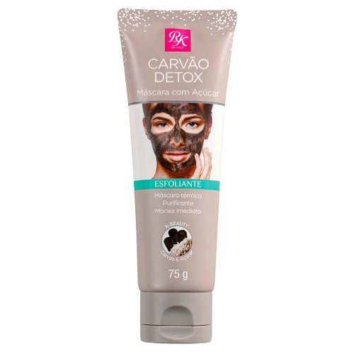 Máscara Facial Carvão Detox com Açucar Ruby Kisses