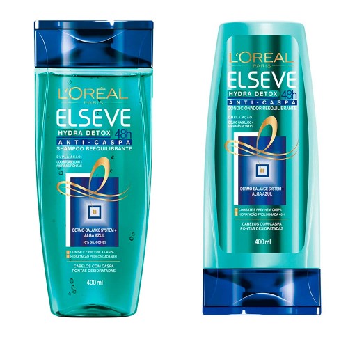 L`oréal Paris Elseve Hydra-Detox Anti-Caspa Kit - Shampoo + Condicionador