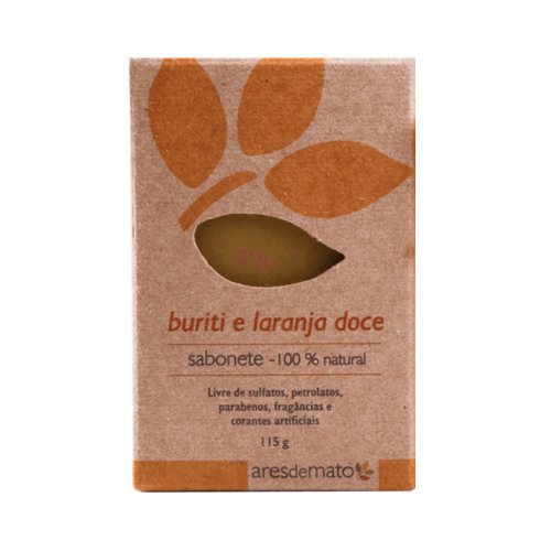 Sabonete Natural Buriti E Laranja Doce 115g - Ares De Mato