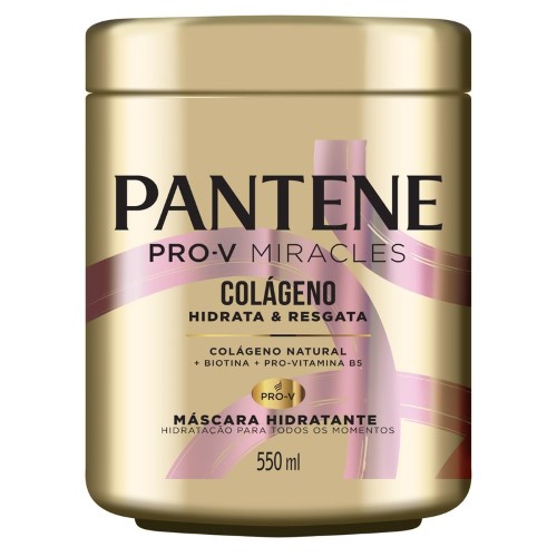 Máscara Hidratante Pantene Colágeno Hidrata & Resgata 550ml