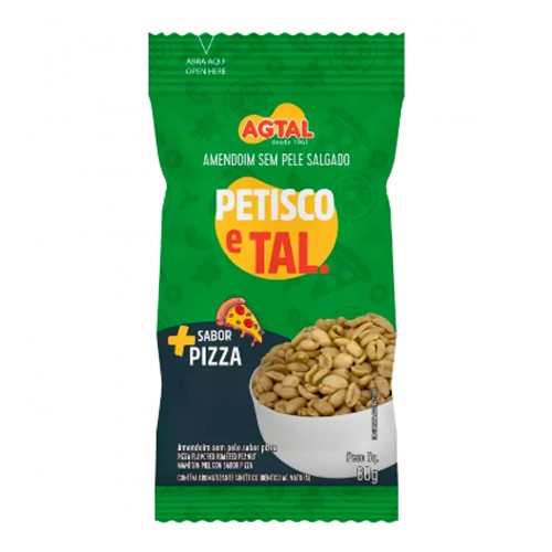 Amendoim Petisco e Tal Pizza Agtal 80g