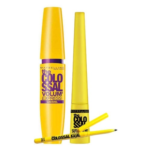 Maybelline Colossal Kit – Máscara de Cílios + Lápis de Olho + Delineador