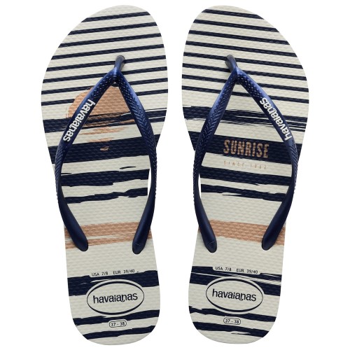 Sandálias Havaianas Slim Nautical Branco 39/40