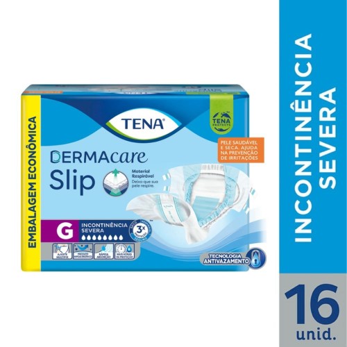 Fralda Geriátrica Tena Dermacare Slip G 16 unidades