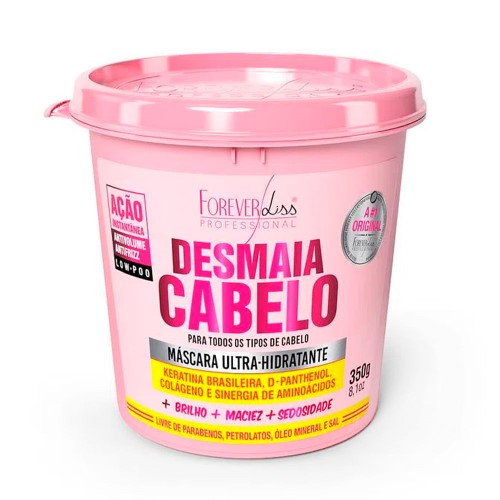 Máscara Capilar Ultra Hidratante Forever Liss Desmaia Cabelo com 350g