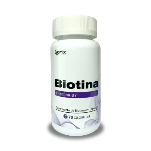 Biotina Omix 425mg com 70 cápsulas