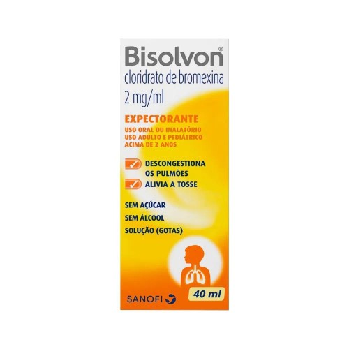 Bisolvon 2mg/ml - Cloridrato de Bromexina - Gotas 40ml