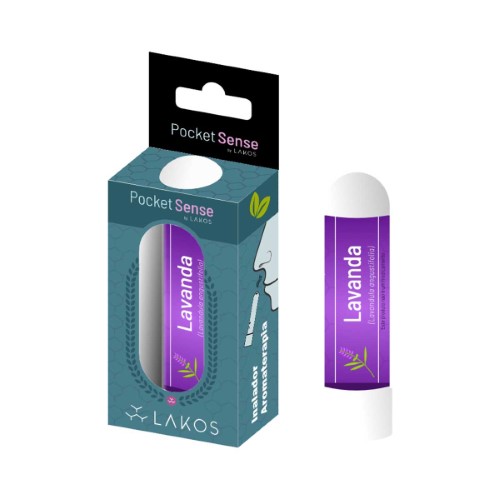 Inalador Aromaterapia Lakos Pocket Sense Lavanda com 1 Unidade