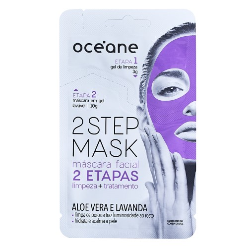 Máscara Facial Océane Dual-Step 2 etaás aloe vera 13g