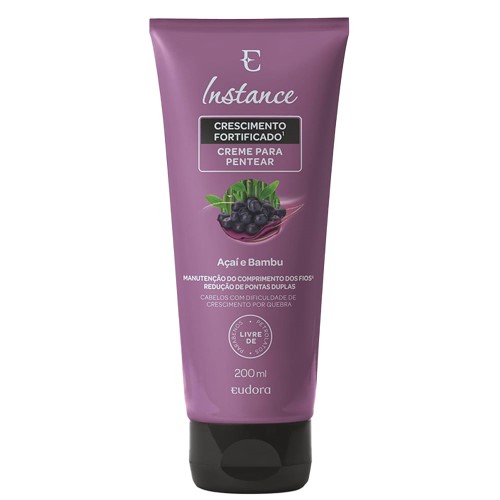 Creme Para Pentear Instance Crescimento Fortificado Açaí E Bambu 200ml