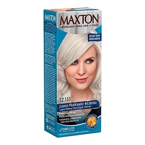 Tintura Creme Maxton12.111 Louro Platina Cinza Super Intenso com 1 Unidade