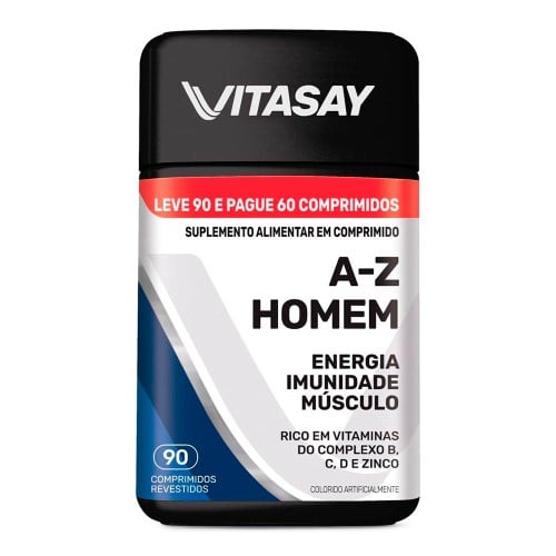 Suplemento Alimentar Vitasay A-Z Homem 90 Comprimidos Revestidos