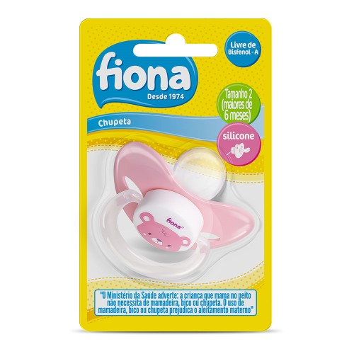 Chupeta Lillo Tamanho 2 Silicone Fiona Rosa