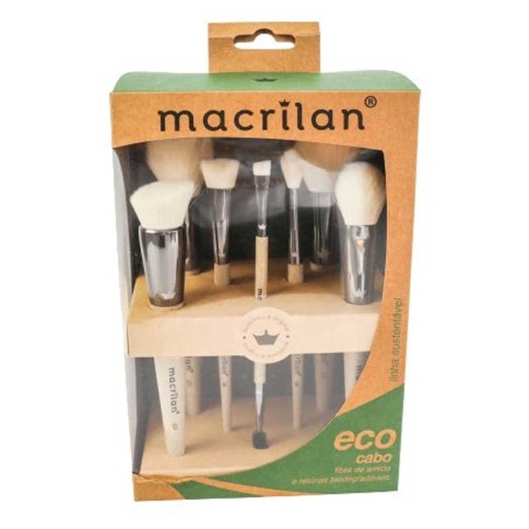 Macrilan SK100 Eco Kit – 7 Pincéis de Maquiagem