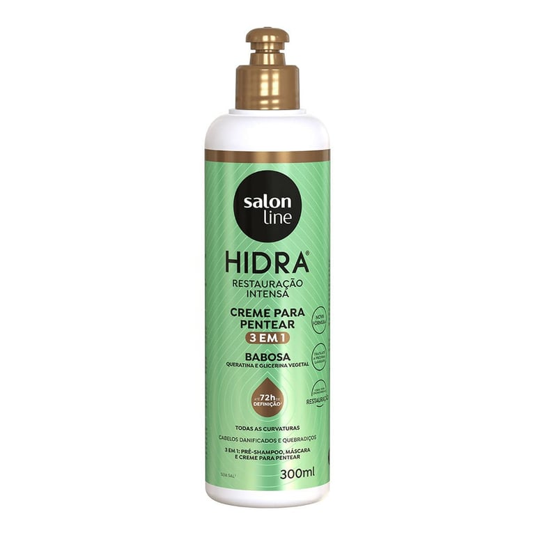 Creme Para Pentear Salon Line Hidra Babosa 3 em 1 - 300ml