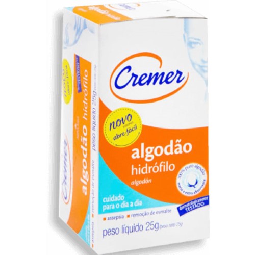 Algodão Hidrófilo Cremer com 25g