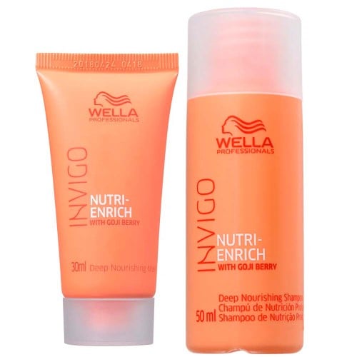 Wella Professionals Invigo Nutri-Enrich Kit – Shampoo + Máscara Travel Size