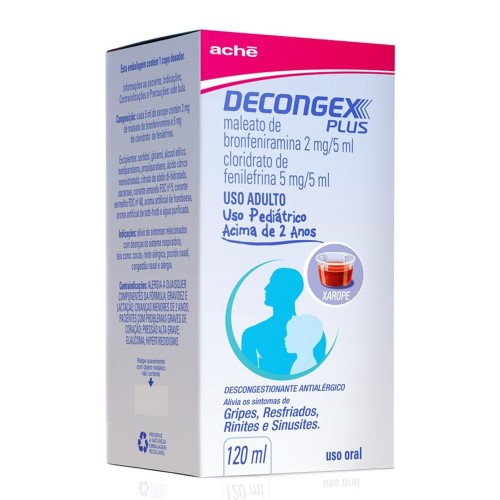 Decongex Plus Aché 120ml Xarope