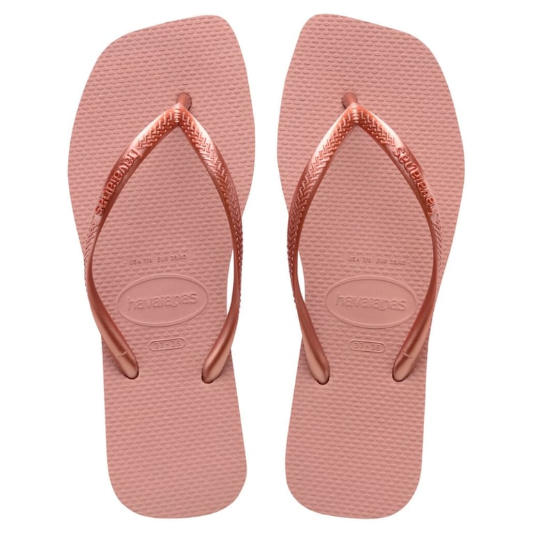 Sandália Havaianas Slim Square Rosa 41/42