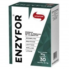 Enzimas Digestivas Enzyfor - Vitafor - 30 Sachês de 3g