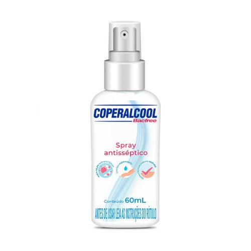 Álcool Spray Antisséptico para as Mãos Coperalcool 70°INPM Bacfree 60ml