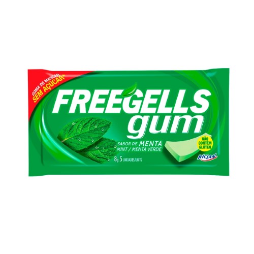 Goma de Mascar Freegells Menta 8g