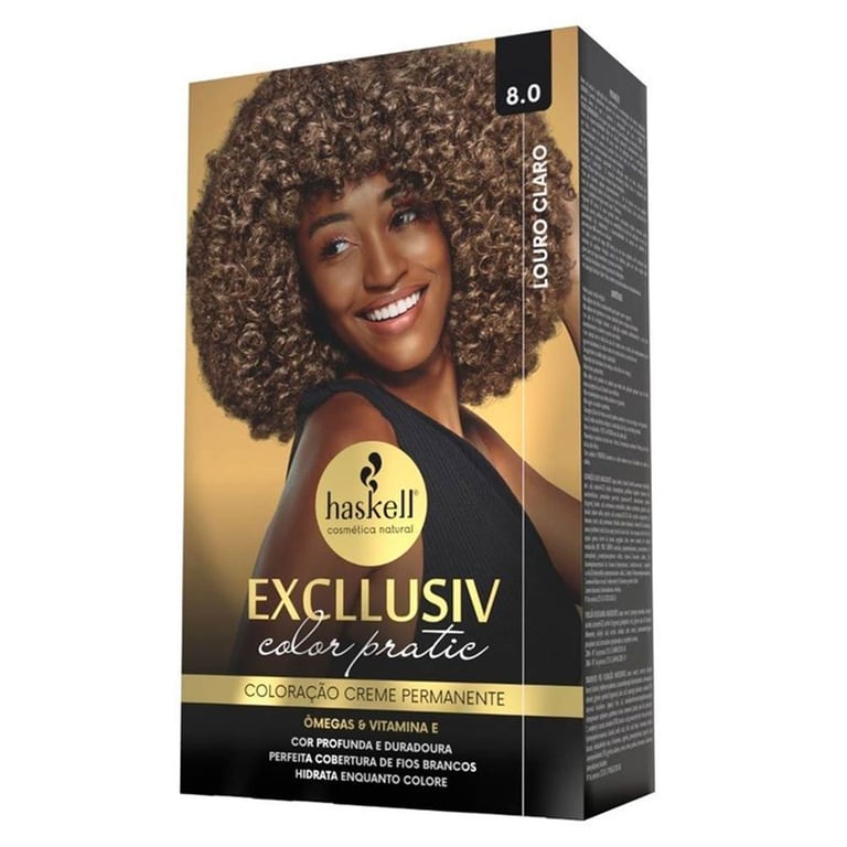 Excllusiv Color Pratic - Kit Coloração 8.0 Louro Claro