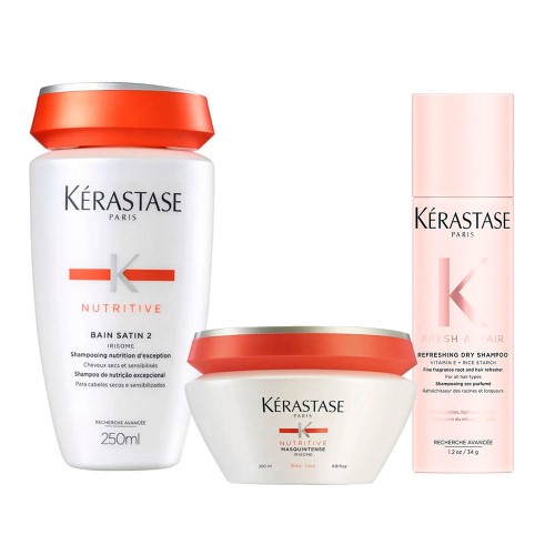 Kérastase Nutritive + Fresh Affair Kit - Shampoo + Máscara + Shampoo a Seco