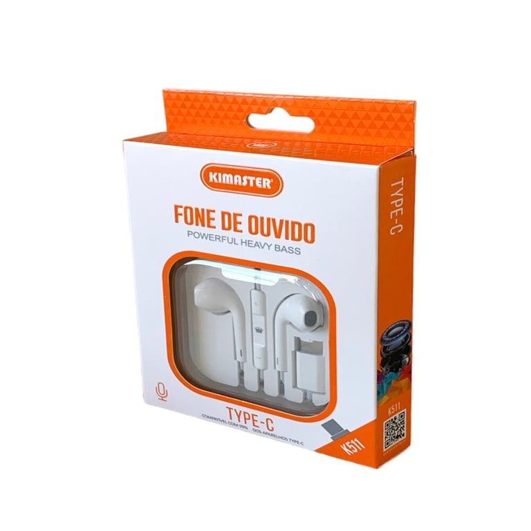 Fone De Ouvido Kimaster C/plug Usb-c