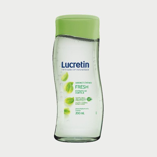 Sabonete Líquido Íntimo Lucretin Natural Protect Fresh 200ml