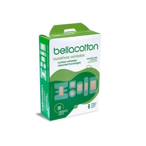 Curativos Bella Cotton Transpa 30Un - Flexicotton