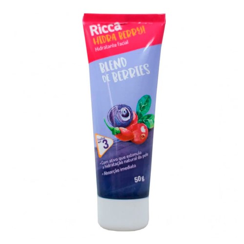 Hidratante Facial Ricca Hidra Berry Blend de Berries 50g