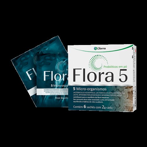 Flora 5 com 6 Sachês 2g