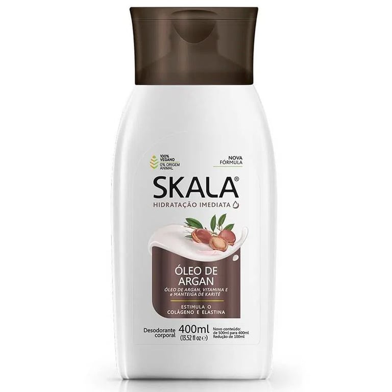 Hidratante Corporal Skala Hidratação Imediata óleo de argan com 400mL