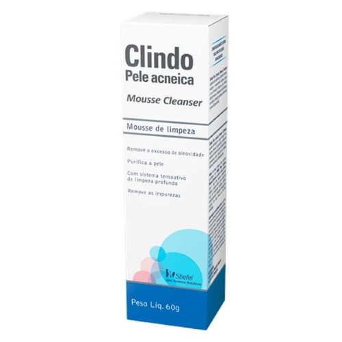 Clindo Pele Acneica Mousse Cleanser 60G - Clindo