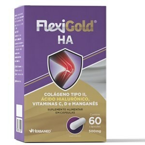 Flexigold HA 500mg Herbamed 60 Cápsulas