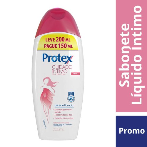 Sabonete Líquido Corporal Protex Cuidado Íntimo Delicate Care 200ml