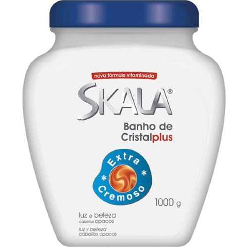 Máscara Capilar De Tratamento Skala Banho De Cristal 1kg