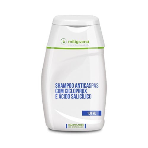 Shampoo Anticaspa com Ciclopirox e Ácido Salicílico 100ml