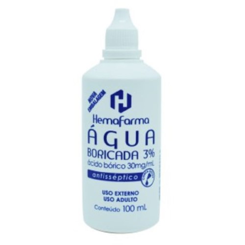 Água Boricada Hemafarma 100Ml - Hemafarma