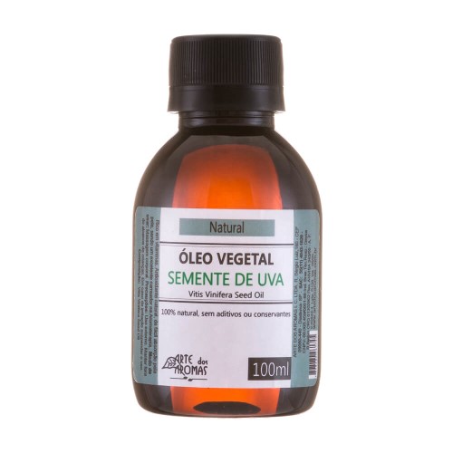 Óleo Vegetal Natural de Semente de Uva 100ml - Arte dos Aromas